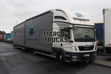 Foto camion MAN TGL 8.220 rimorchio drawbar Germania bianco lit LOGISTICA • IN #g2vm