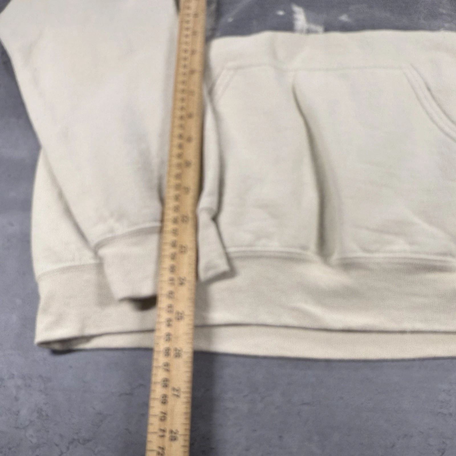 OFF WHITE Felpa con cappuccio Twenty One Pilots media concerto tour merch crema bianco sporco band grunge