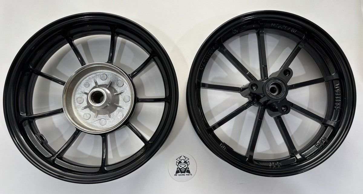 YAMAHA JOG ALUMINUM DISK WHEELS RIM SCOOTER BLACK (USA SELLER) | eBay