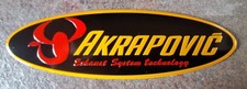 AKRAPOVIC OVAL Aluminium Motorcycle Exhaust Sticker decal heat proof