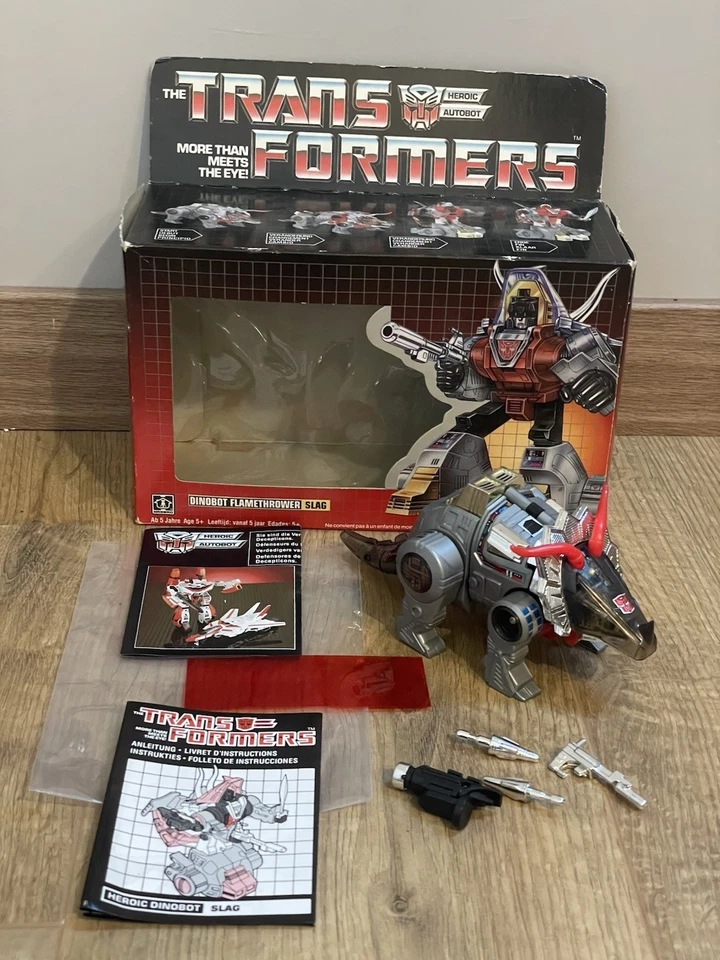 Robots TRANSFORMERS G1 Dinobot Grimlock / Slag / Snarl - Vintage Hasbro 1984 - Photo 4/4