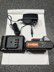 2 Used Super handy 20V Rechargeable Batteries With Charger