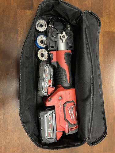 MILWAUKEE M18FORCE LOGIC 600 MCM CRIMPER 2679-20 with 3 Dies Free Shipping