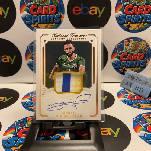 2018 Panini National Treasures Miguel Layun 23/25 Century Collection Patch Auto