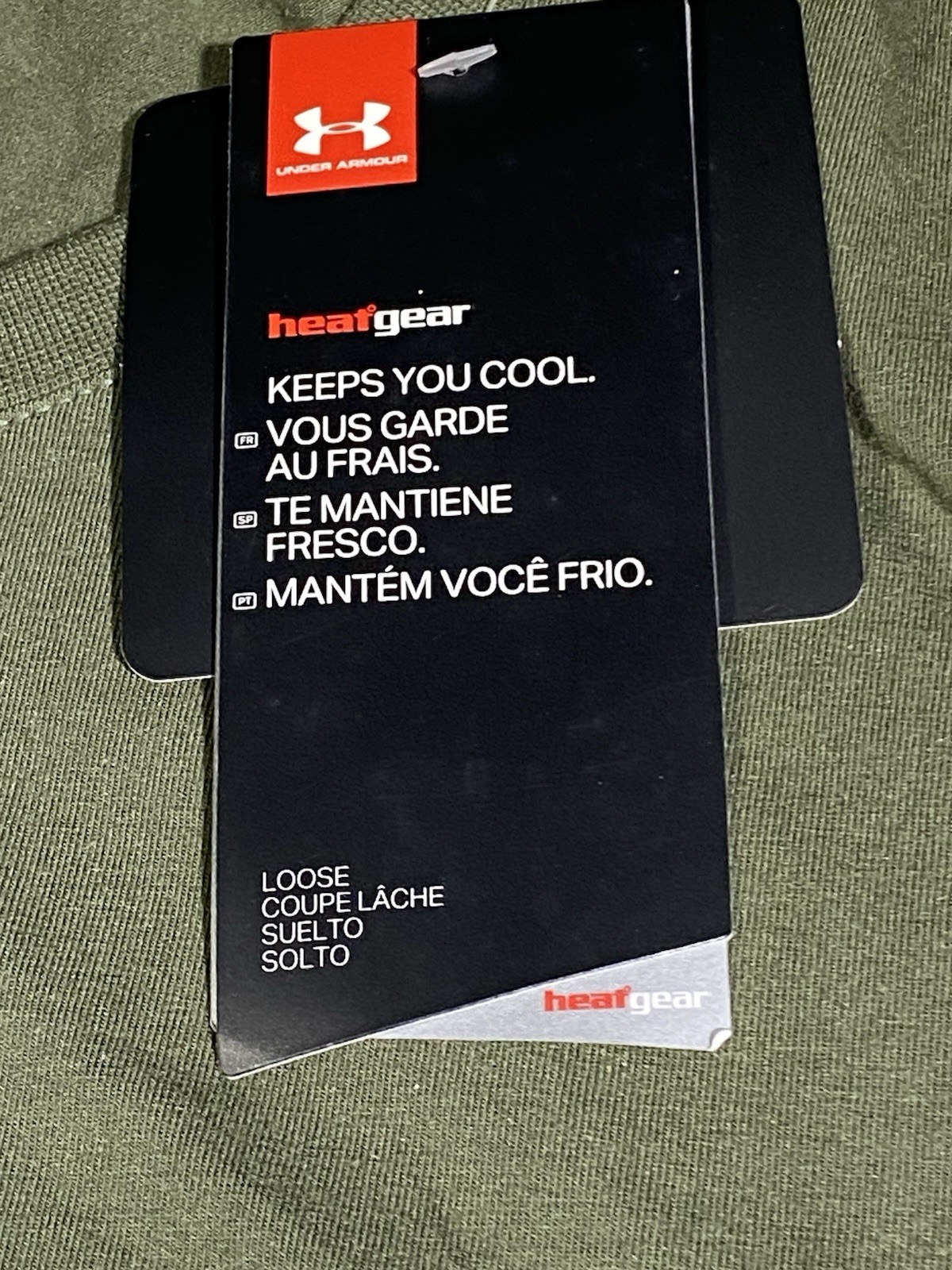 UNDER ARMOUR SUPPORT THE TROOPS T-SHIRT MENS 3XL ARMY GREEN DOG TAGS FREEDOM NWT thumbnail 3