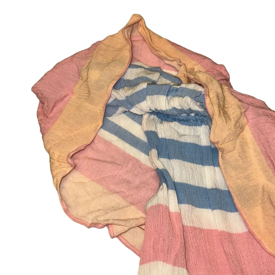 Mameluco Mara Hoffman Swim Wheatfield Fuera del Hombro Mujer Talla S Multicolor Rayas Foto 2 de 4