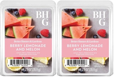 2 Better Homes & Garden SUMMER STRAWBERRY MIMOSA Scented Wax Melts Cubes 2.5 oz