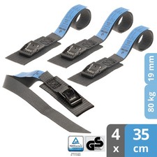 valonic ANT 4x Spanngurte 35cm TÜV/GS mit Klemmschloss für Fahrradträger kurz