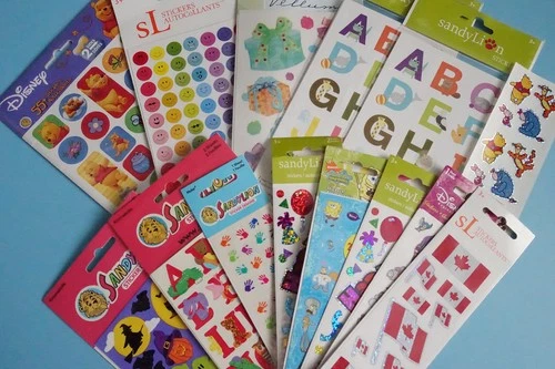 Vintage Sandylion Sticker Lot 13 Sealed Packages