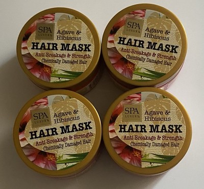 4pcs.Agave & Hibiscus Hair Mask, Anti Breakage & Strength .6oz. Each