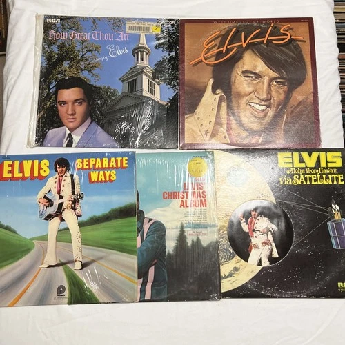 Elvis Presley Vinyl Record Albums Lot Of 5