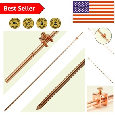 Professional 4ft Copper Ground Rod for Antenna & Generator Safety Installation