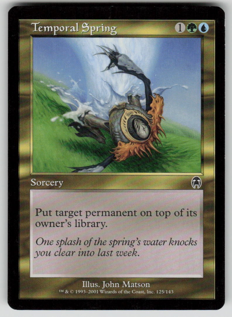 Temporal Spring Common Apocalypse 125 MTG Moderately Played