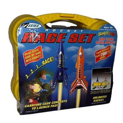 Estes Rocket Race Set 1888 Super Shot Mini Flying Model 2005 New In Box NOS!!