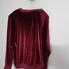 GAP Velvet Tracksuit Set, Burgundy, Size 95/30, Soft  Comfortable