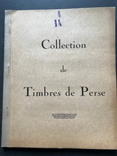 Persia Postes Persanes Album Timbres de Perse Stamp Collection 13 Pages