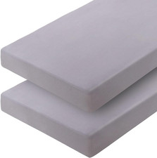 31" X 75", 2 Pack Cot Size Sheet Fitted for Narrow Twin Mattress/Rvs Bunk/Guest