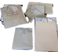 50PCS Bowknot Wedding Invitations with Envelopes, 50 RSVP Cards And Envelops