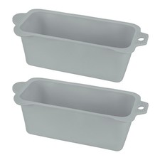 2-Pack Silicone Grease Cup Liners, Reusable Grease Catcher Liner Gray