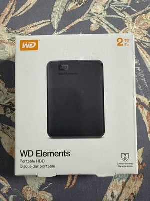 WD Elements Portable 2TB externe Festplatte USB 3.0   Neu & unbenutzt