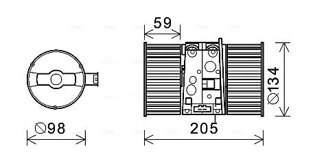 AVA COOLING SYSTEMS RT8586 Elettromotore, Ventilatore abitacolo - Immagine 4
