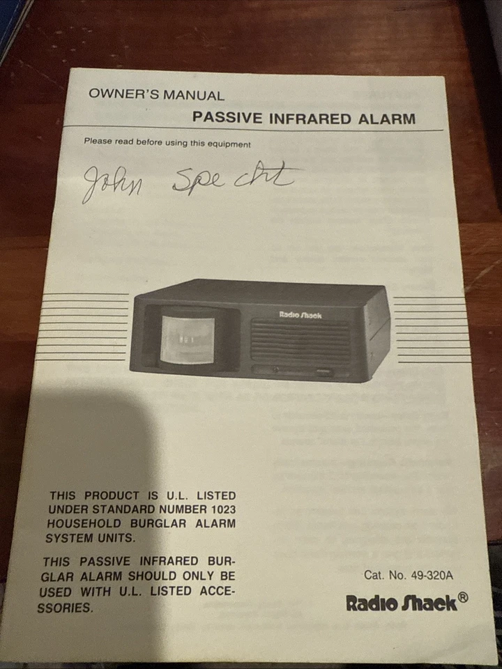 Radio Shack 49-320A Passive Infrared Alarm Adjustable Sensor NEW OLD STOCK - Image 4 of 4