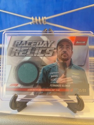 2024 Topps Finest Formula 1 Raceday Relics Alonso Aston Martin #RDR-ALO /99
