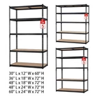 5 Tiers Garage Storage Shelves Heavy Duty Storage Racks 2500 LBS Capacity