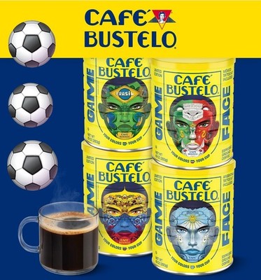 Cafe Bustelo Coffee Espresso Limited Edition Face Can 10oz Include Face Tattoo 