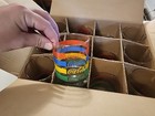 Vintage Set Of Striped Coca-Cola Glasses -   One Short Glass Broken-In Orig Box — photo 10