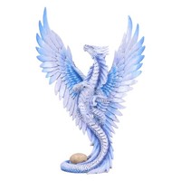 Nemesis Now Anne Stokes Age Adult Silver Dragon Figurine, White, One Size