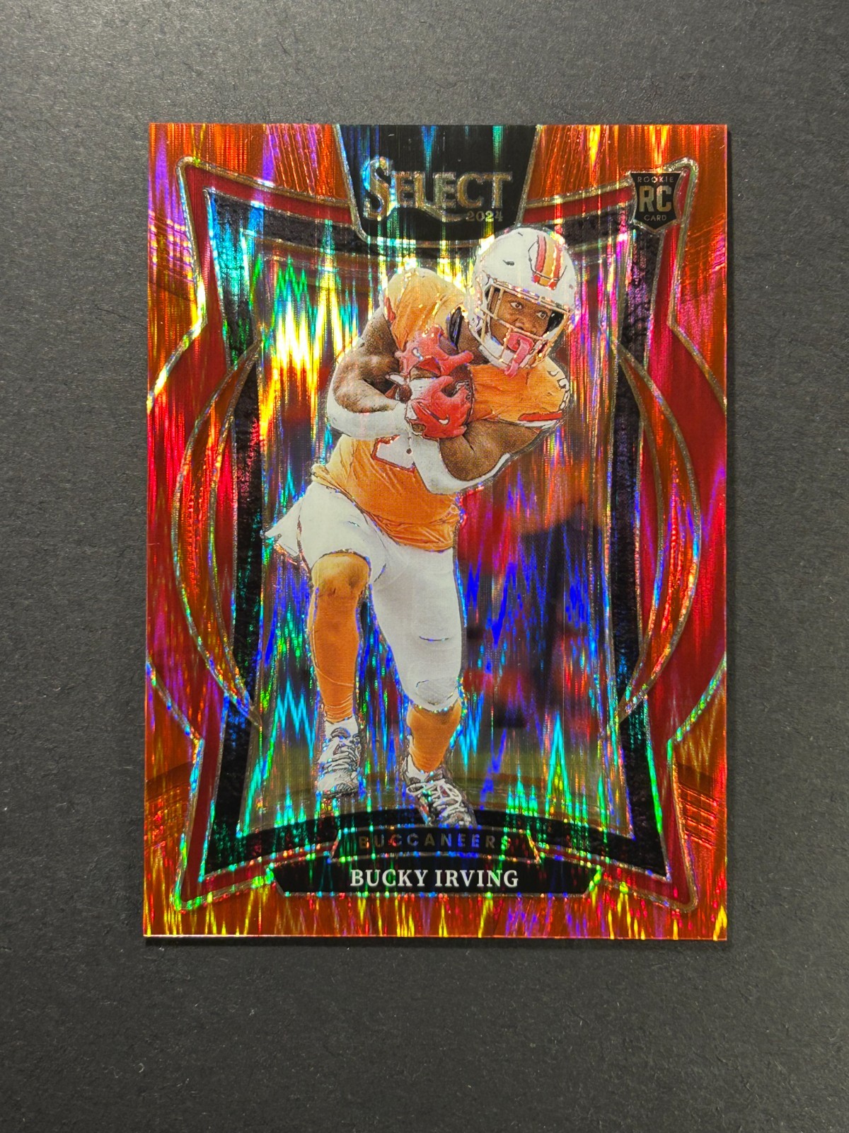 Bucky Irving 2024 Panini Select #4 Concourse Red Shock /249 RC Buccaneers