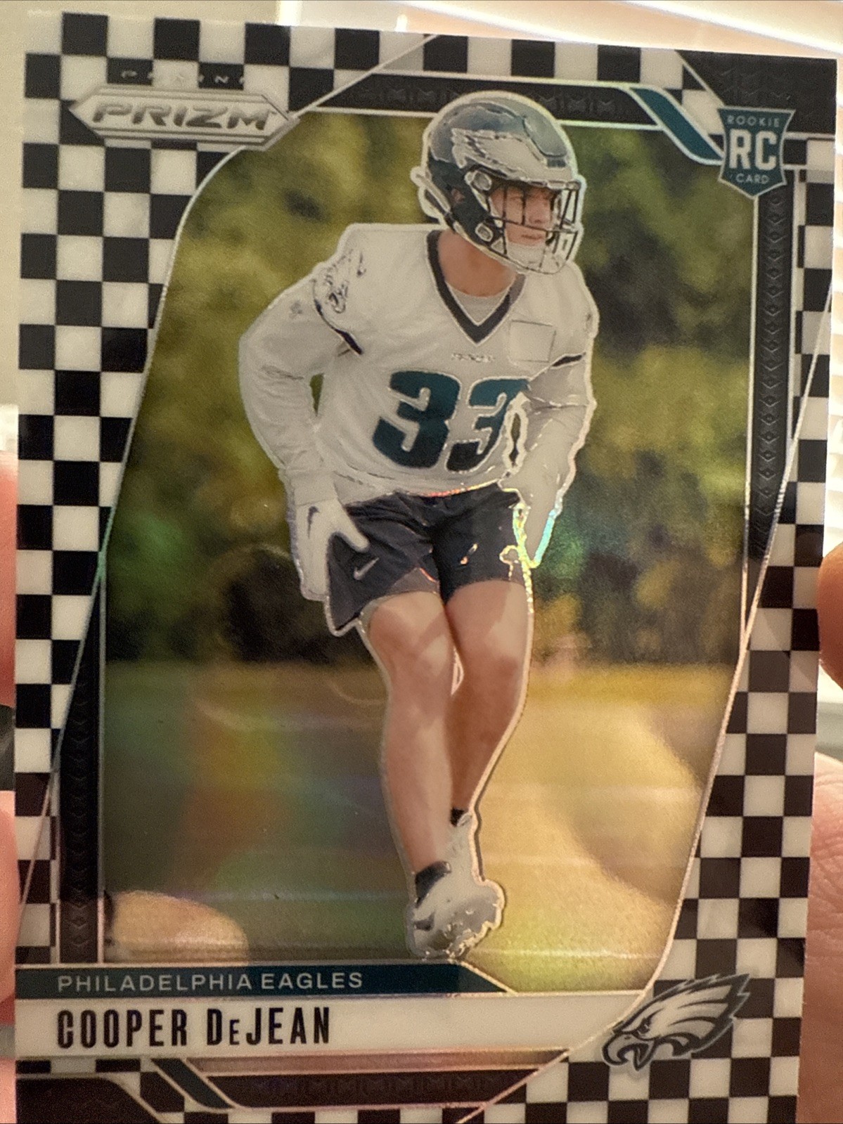 2024 Panini Prizm - Rookies Cooper DeJean #321 Black & White Checker Prizm (RC)