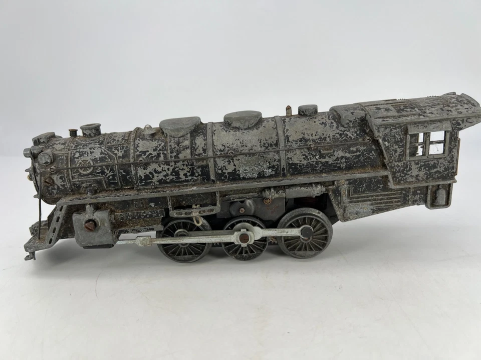 Locomotora de vapor Marx #333 calibre O 4-6-2 para piezas/reparación mal estado Foto 3 de 4