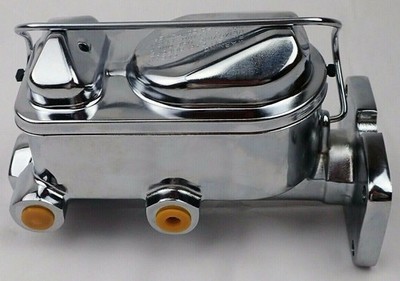 Mopar 15/16  bore  master cylinder A B E body Cuda Charger chrome 4 bolt