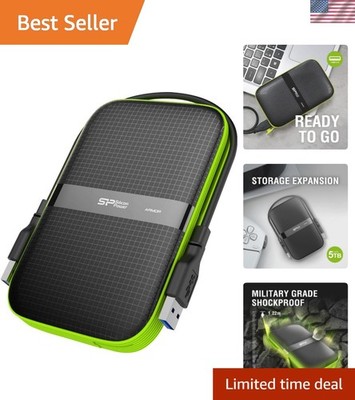 2TB Rugged Portable External Hard Drive Armor A60 Shockproof USB 3.1 Gen1 for...