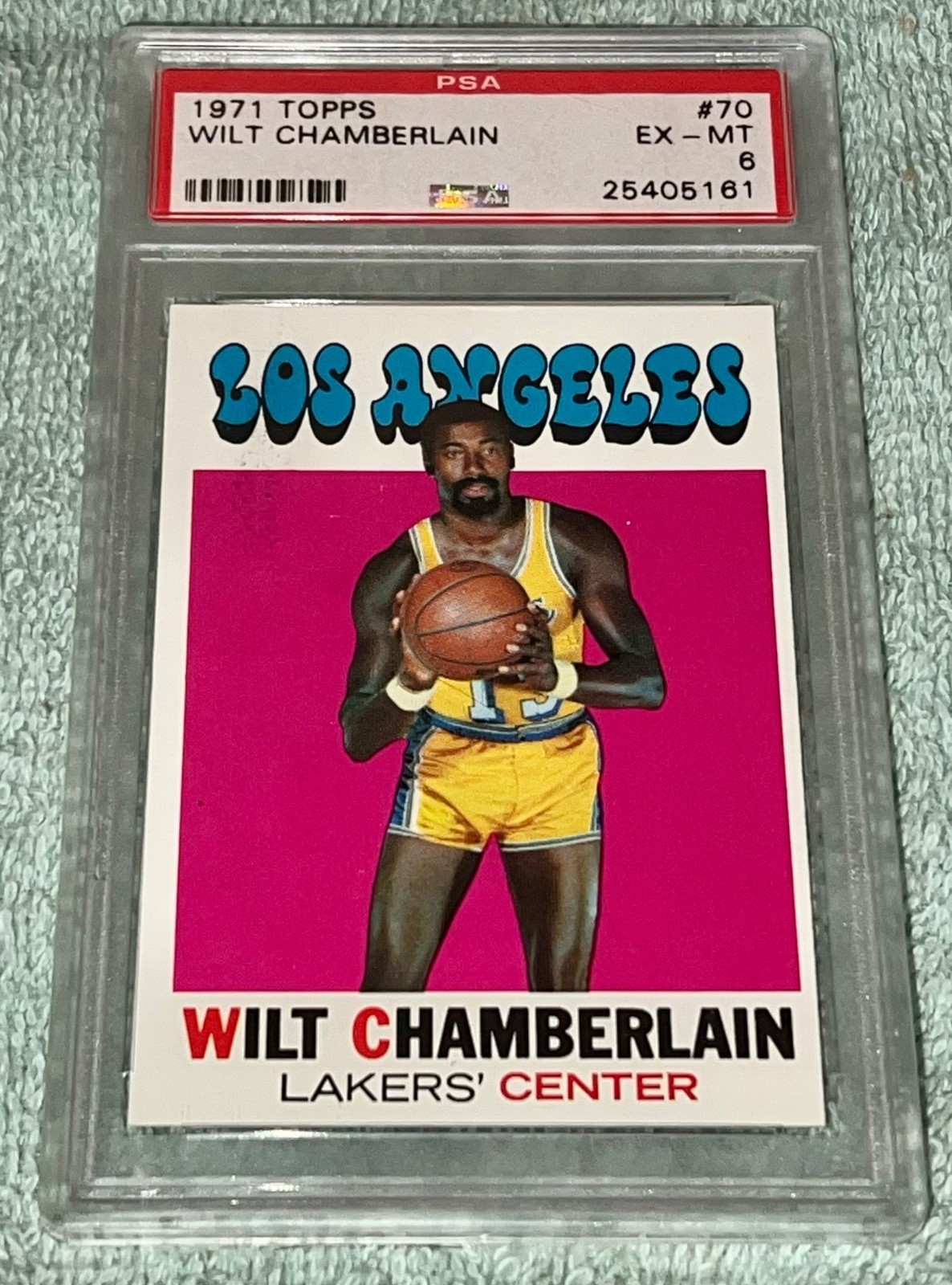 1971 Topps Wilt Chamberlain #70 *** PSA-6 (EX-MT) *** “Great Color!” Very Sharp!