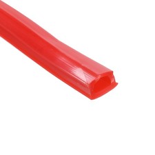 Aluminium Profil Schlitz Abdeckung Flachdichtung Rot 8M 8mm Packung von 1