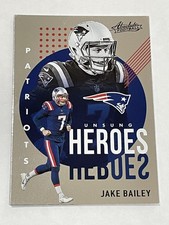2021 Panini Absolute Football Unsung Heroes - Jake Bailey - New England Patriots