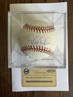Derek Jeter Signed OML Baseball Yankees MLB Holo & Steiner Sports coa Auto