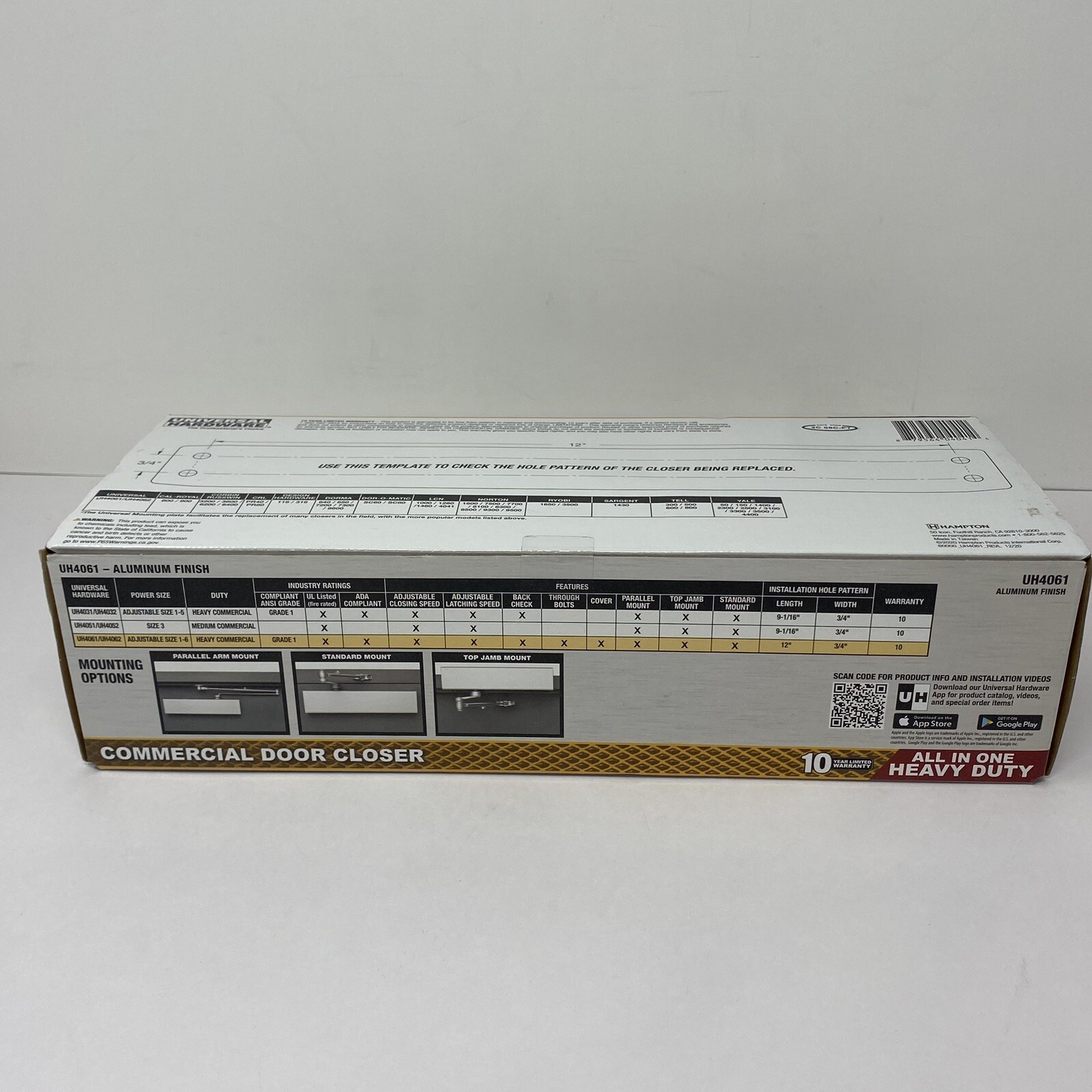 Universal Hardware HeavyDuty AllinOne Aluminum Commercial Door