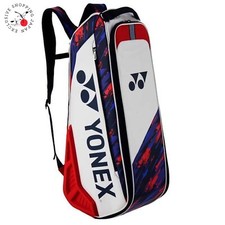 Yonex Tennis Bag Backpack Case BAG2442RY For 6 Racket Shoe Pocket 2024 White/Red