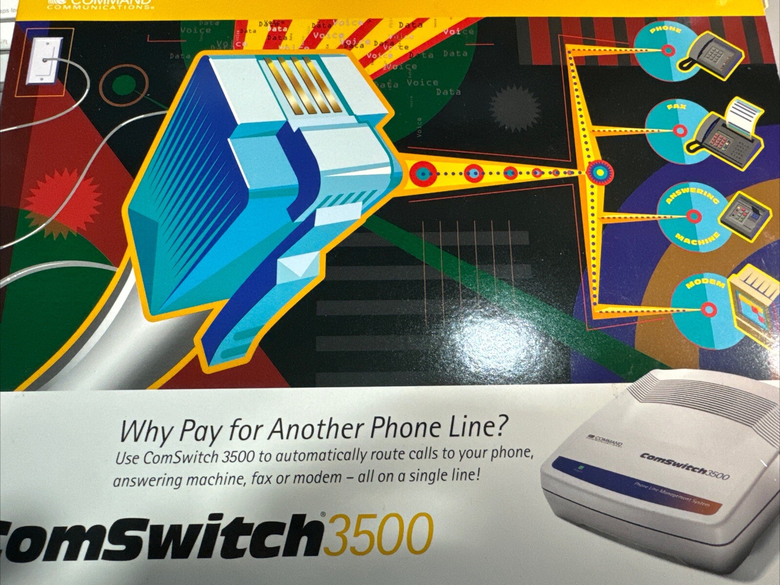 Command Communications Command Communications Com (CS3500) 4-Ports External Switch for sale ...