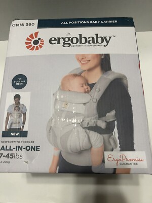 Ergobaby Omni 360   All-In-One Baby Carrier BCS360GRY- Pearl Grey New