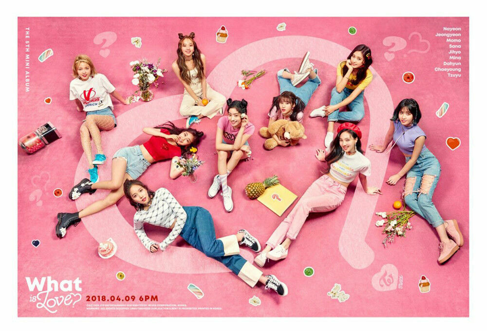 TWICE [WHAT IS LOVE?] 5th Mini Album CD+POSTER+Photo Book+7p Card+