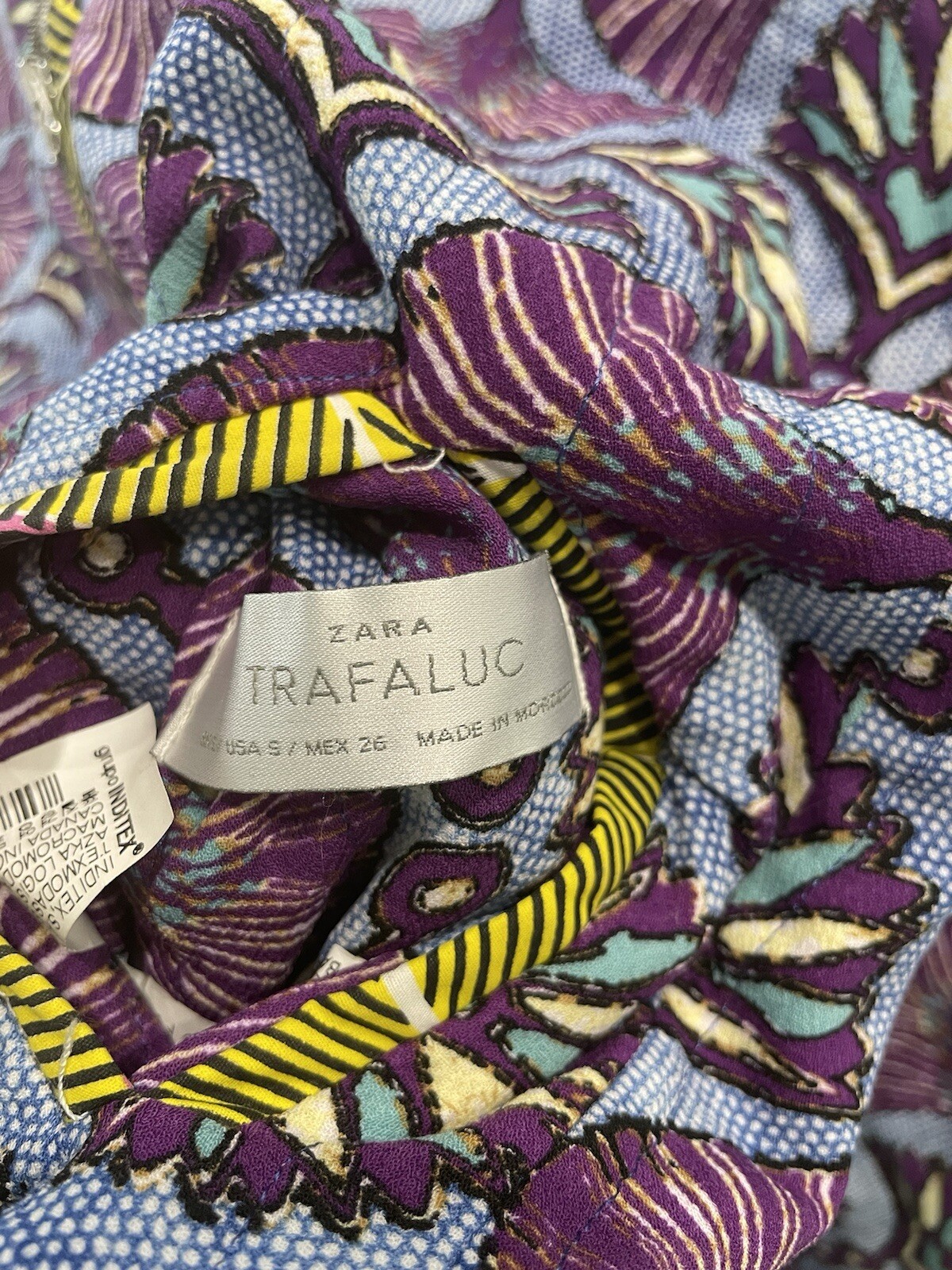 Zara Trafaluc Reversible Jacket Patchwork Boho Qu… - image 3