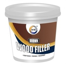 500g Brown Wood Filler Ready Mixed Multi Purpose Paintable Waterproof Tub DIY UK