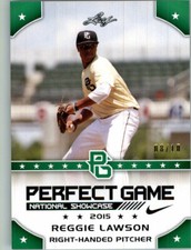 REGGIE LAWSON 2015 Leaf Perfect Game All-American SHOWCASE GREEN Rookie #/10