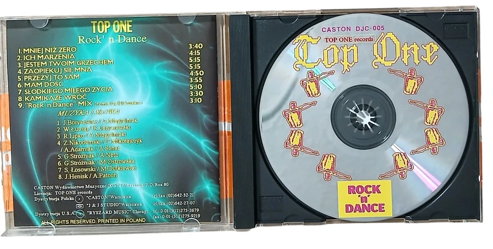 Top One Rock'n Dance CD Polish 1993 European Dance Music Poland Caston Europop - Image 3 of 3