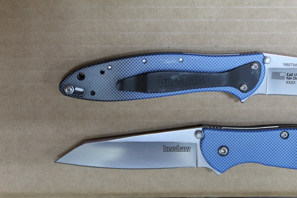 Kershaw FRANKENSTIEN Leek Blue, 1660TWHS, 50th Anniversary Logo